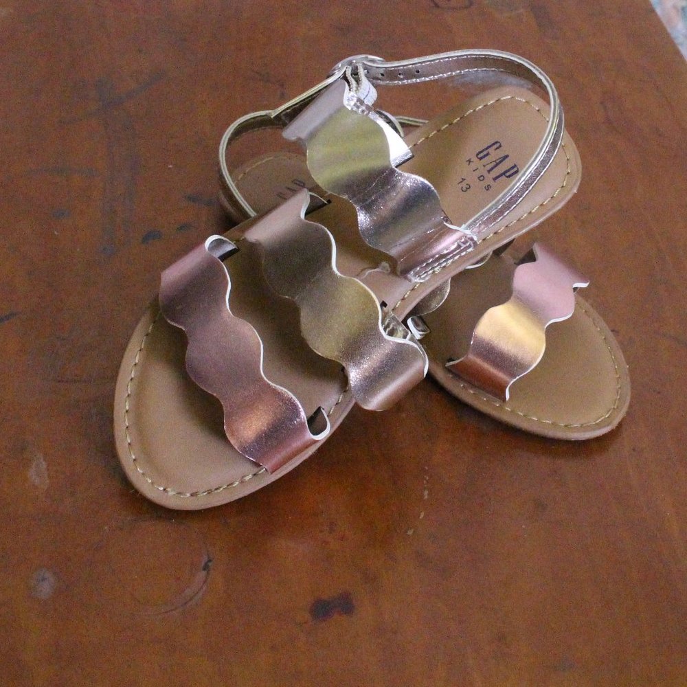 Rose Gold Gap Sandals